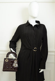 Christian Dior Plum Chain Mini Lady Dior Bag