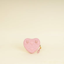 Christian Dior Pale Pink Dioramour Dior Caro Heart Pouch with Chain