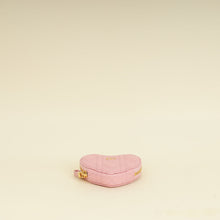 Christian Dior Pale Pink Dioramour Dior Caro Heart Pouch with Chain