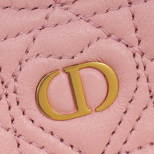 Christian Dior Pale Pink Dioramour Dior Caro Heart Pouch with Chain