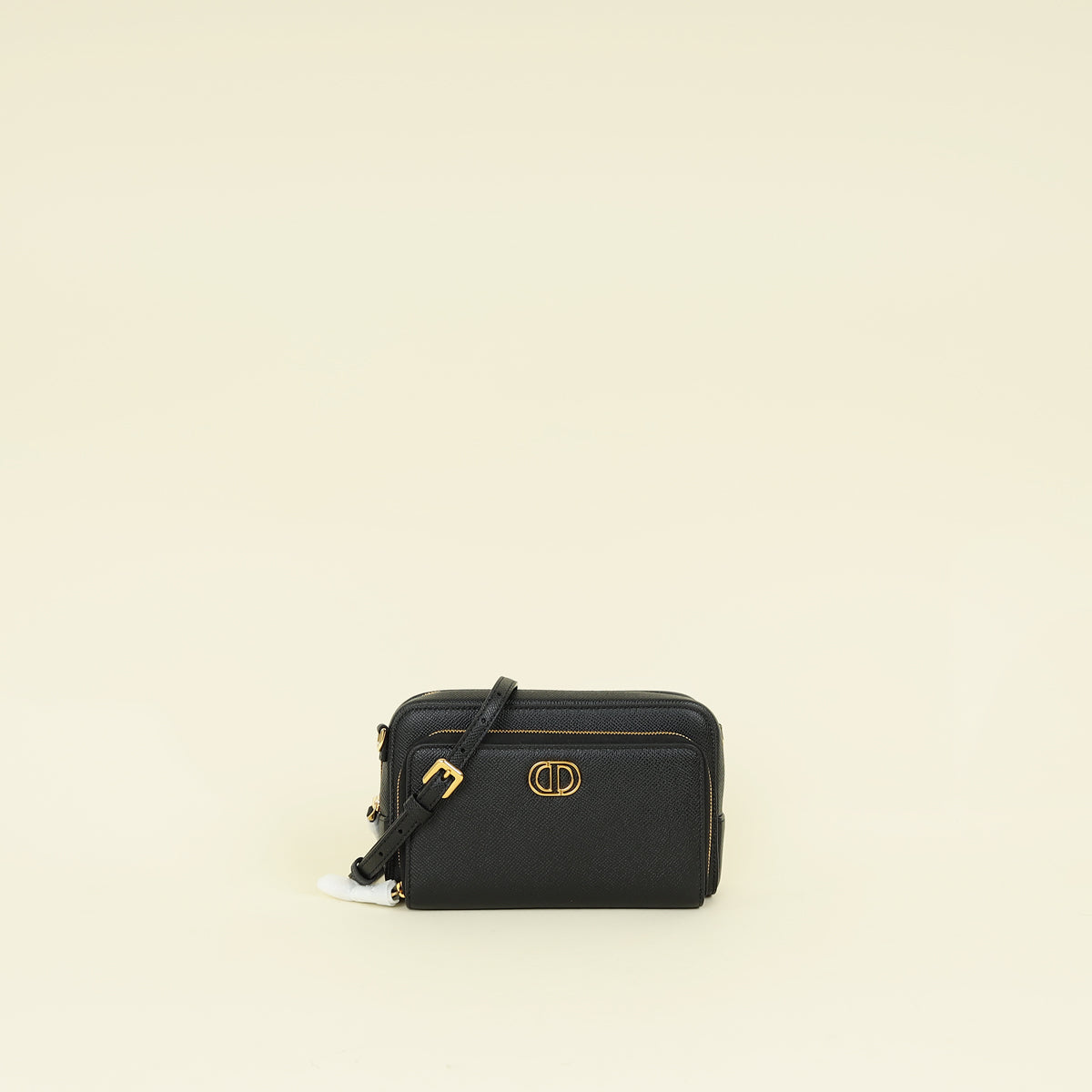 Christian Dior Black Caro Double Pouch Camera Bag