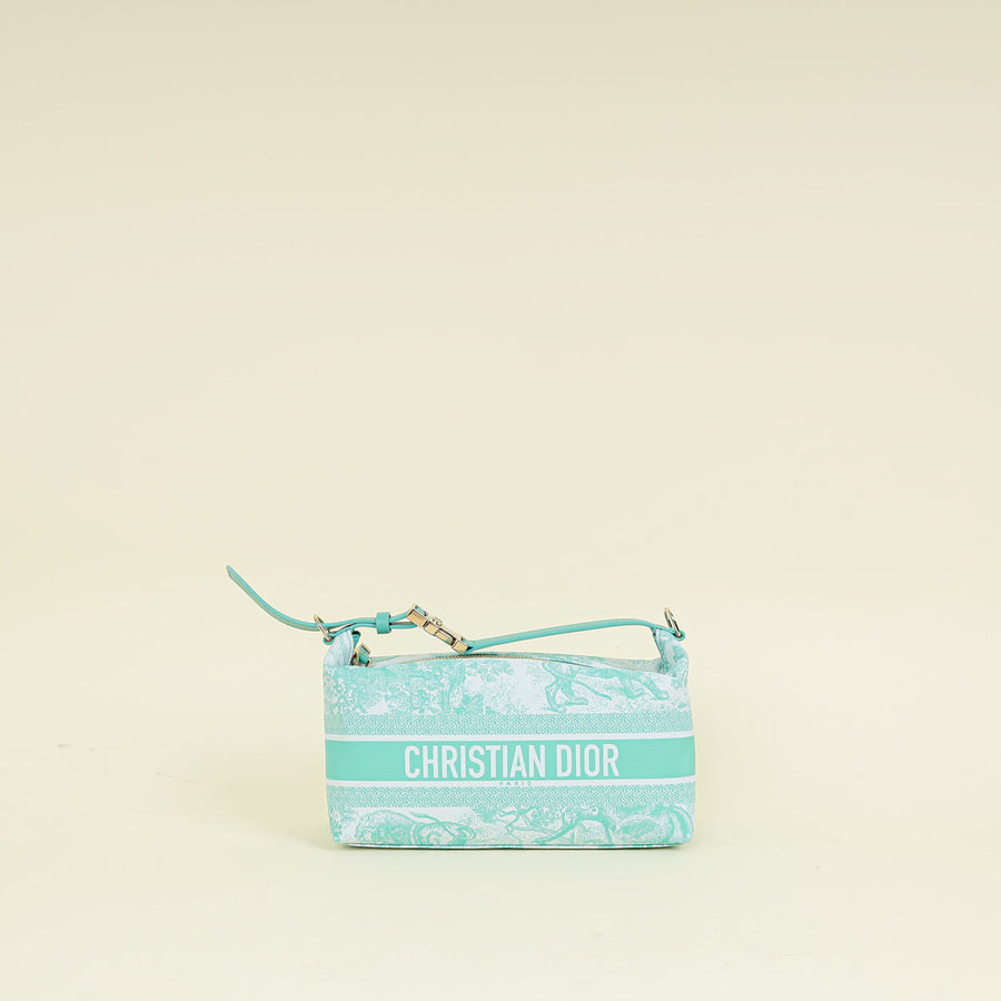 Christian Dior Aqua Toile de Jouy DiorTravel Nomad Medium Pouch