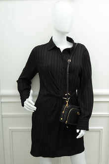 Christian Dior Black Caro Double Pouch Camera Bag