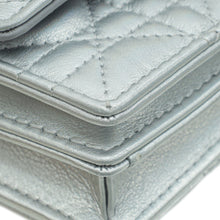 Christian Dior Iridescent Metallic Silver My Dior Cannage Mini Bag