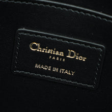 Christian Dior Black Ange Macrocannage Medium Top Handle Bag