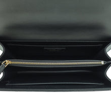 Christian Dior Black Ange Macrocannage Medium Top Handle Bag
