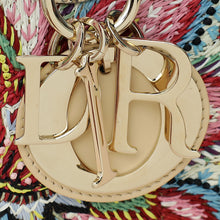 Christian Dior Multicolor Lady D-Joy Medium Raffai Albero della Vita Embroidery Bag