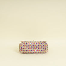 Christian Dior Gold Multicolor Caro Embellished Small Flap Bag