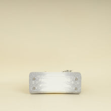 Christian Dior White Ombre Lizard Lady Dior Small Bag