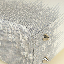 Christian Dior White Ombre Lizard Lady Dior Small Bag