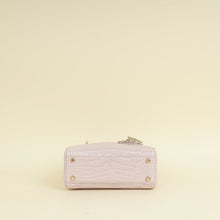 Christian Dior Lilac Lady Dior Mini Alligator Mississippiensis Crystal Bag