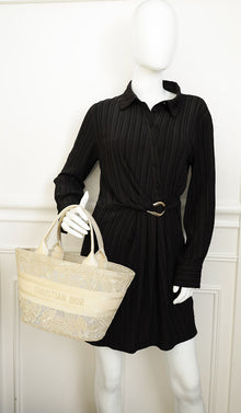 Christian Dior Light Gold Hat Basket Gradient Butterflies Bag