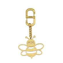 Christian Dior Gold x KAWS Brass Bee Charm Key Ring