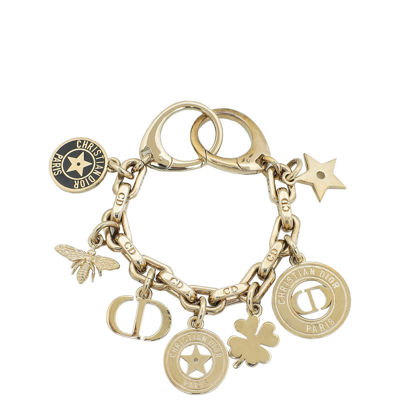 Christian Dior Gold Finish 30 Montaigne Bag Charm