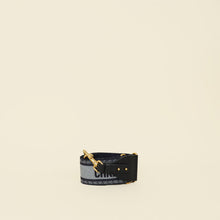 Christian Dior Bicolor Christian Dior' Embroidery Shoulder Strap