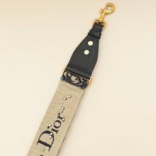 Christian Dior Navy Blue Signature Dior Vintage Oblique Medallion Bag Strap