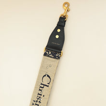 Christian Dior Navy Blue Signature Dior Vintage Oblique Medallion Bag Strap