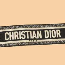 Christian Dior Black Embroidery 6cm Shoulder Strap