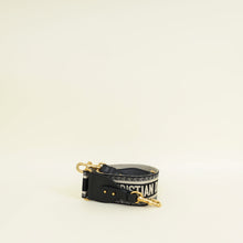 Christian Dior Bicolor "Christian Dior Paris" Embroidery Shoulder Strap