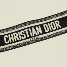 Christian Dior Bicolor "Christian Dior Paris" Embroidery Shoulder Strap