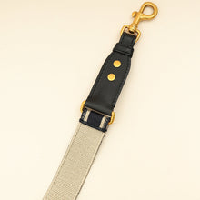 Christian Dior Navy Blue 'Christian Dior' Embroidery Adjustable Shoulder Strap
