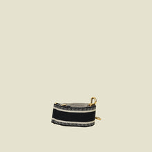Christian Dior Bicolor Logo Embroidery Shoulder Strap