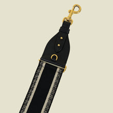 Christian Dior Bicolor Logo Embroidery Shoulder Strap