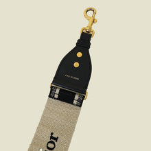 Christian Dior Bicolor Logo Embroidery Shoulder Strap