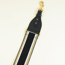 Christian Dior Bicolor Embroidery Shoulder Strap