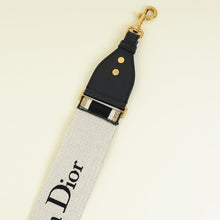 Christian Dior Bicolor Embroidery Shoulder Strap