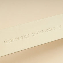 Christian Dior White 30 Montaigne Avenue Belt