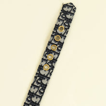 Christian Dior Navy Blue Oblique Diorquake 35mm Buckle Belt