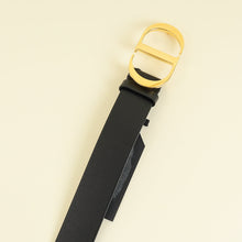 Christian Dior Black 30 Montaigne 35mm Belt