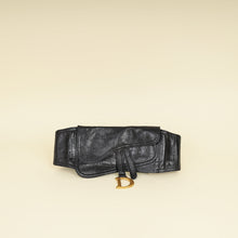 Christian Dior Black Saddle Belt Bag