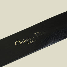 Christian Dior Black 30 Montaigne Cut Out CD 25mm Belt