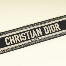 Christian Dior Black Logo Embroidered Bag Strap