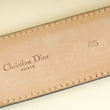 Christian Dior Dark Green Embossed Belt