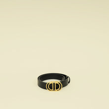 Christian Dior Black 30 Montaigne Cut Out CD Belt