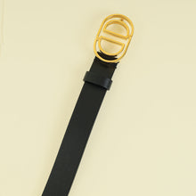 Christian Dior Black 30 Montaigne Cut Out CD Belt