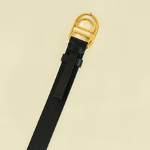 Christian Dior Black 30 Montaigne Cut Out CD Belt