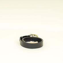 Christian Dior Black CD Cut Out 24mm Belt