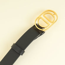 Christian Dior Black CD Cut Out 24mm Belt