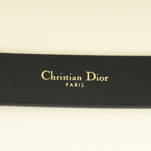 Christian Dior Black CD Cut Out 24mm Belt