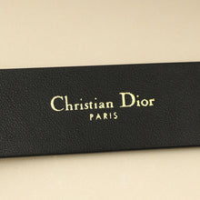 Christian Dior Black 30 Montaigne Cut-Out CD Belt