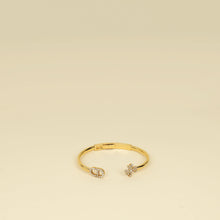 Christian Dior Gold CD Clover Crystal Cuff Bracelet