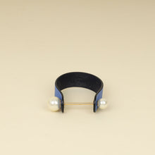 Christian Dior Bicolor Faux Pearl Perle Cuff Medium Bracelet