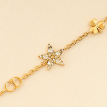Christian Dior Gold Finish CD & Star Clair D Lune Set  Bracelet