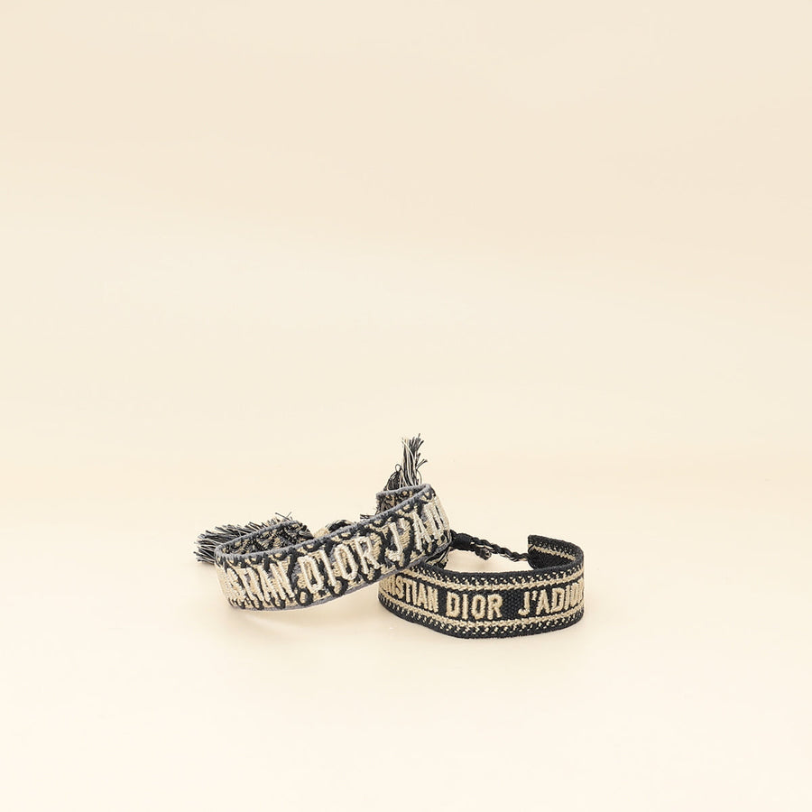 Christian Dior Blue J'adior Cotton Bracelet Set
