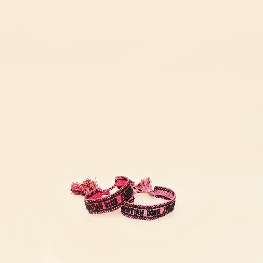 Christian Dior Bicolor J'adior Cotton Bracelet Set