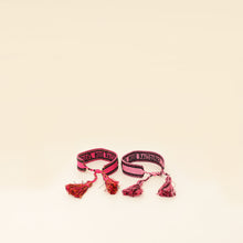 Christian Dior Bicolor J'adior Cotton Bracelet Set